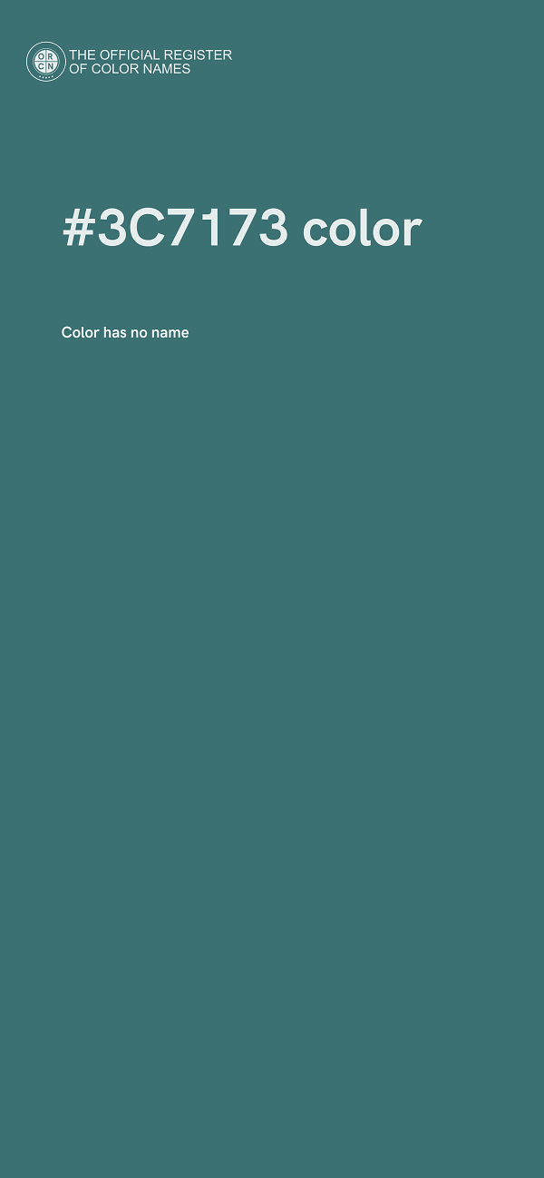#3C7173 color image