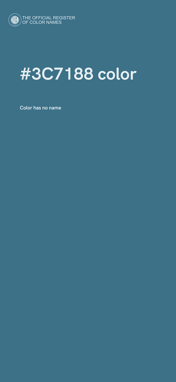 #3C7188 color image