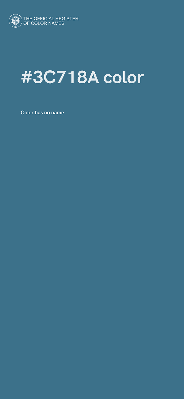 #3C718A color image