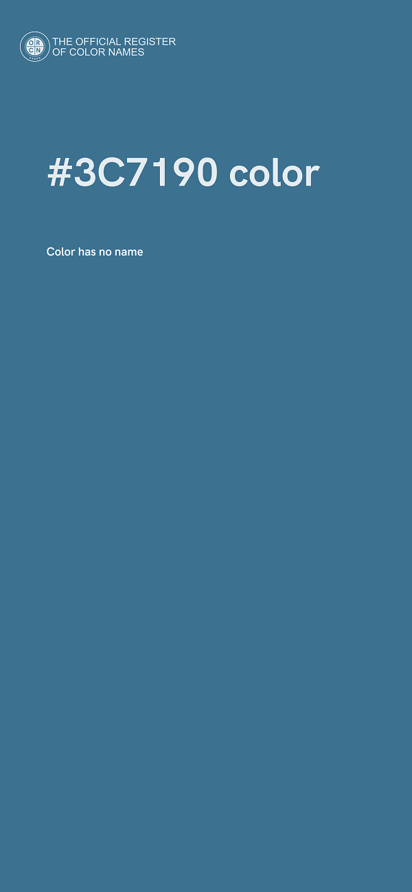 #3C7190 color image