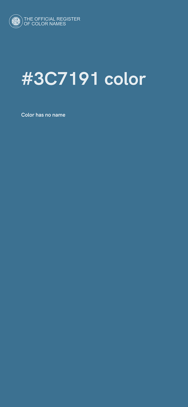 #3C7191 color image