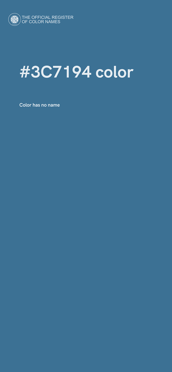 #3C7194 color image