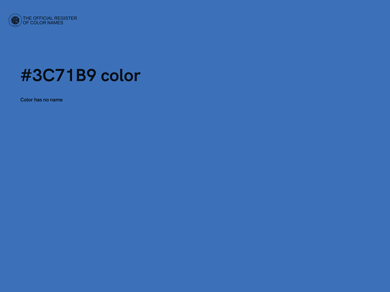 #3C71B9 color image