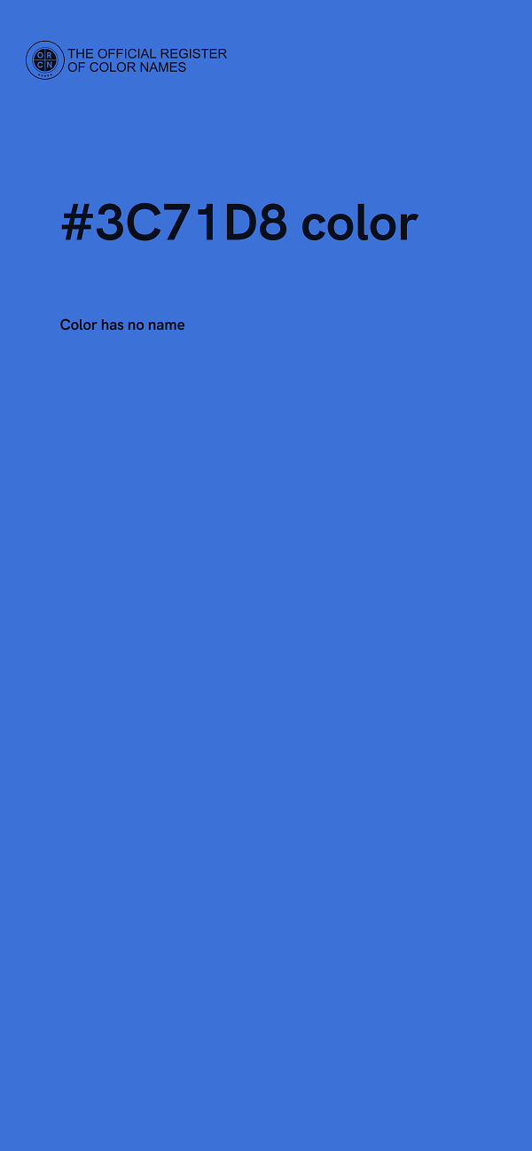 #3C71D8 color image