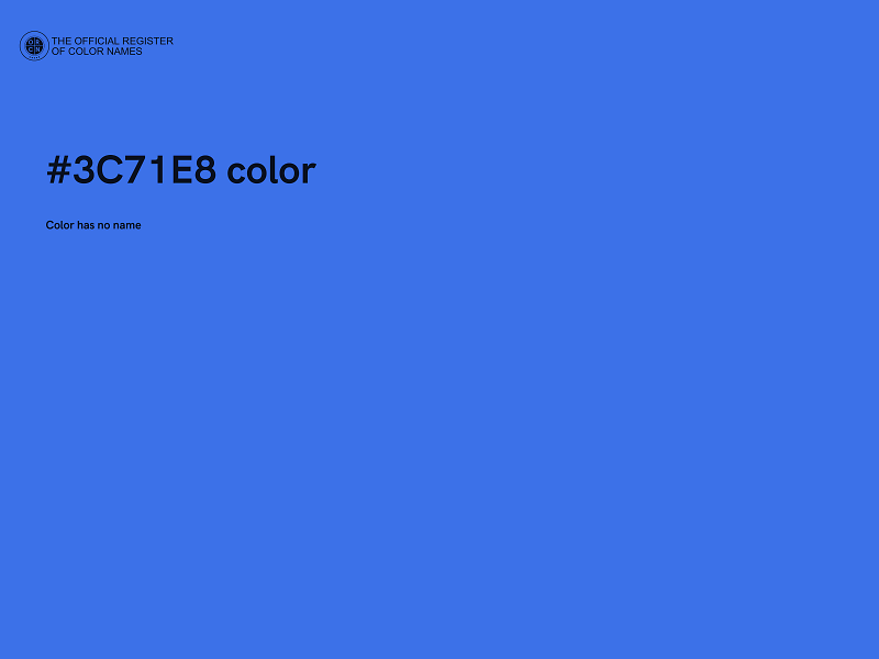#3C71E8 color image