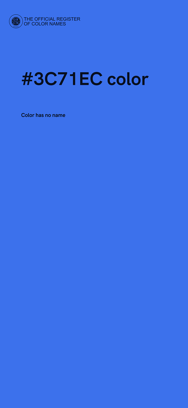 #3C71EC color image
