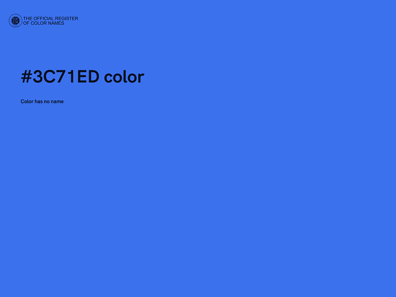 #3C71ED color image