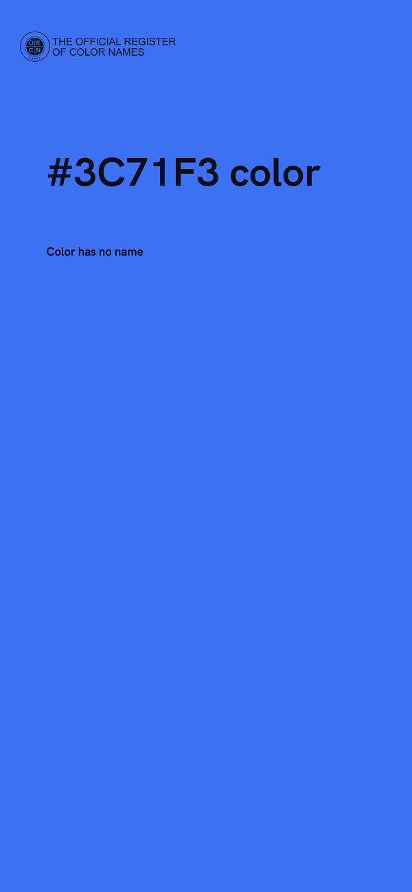#3C71F3 color image