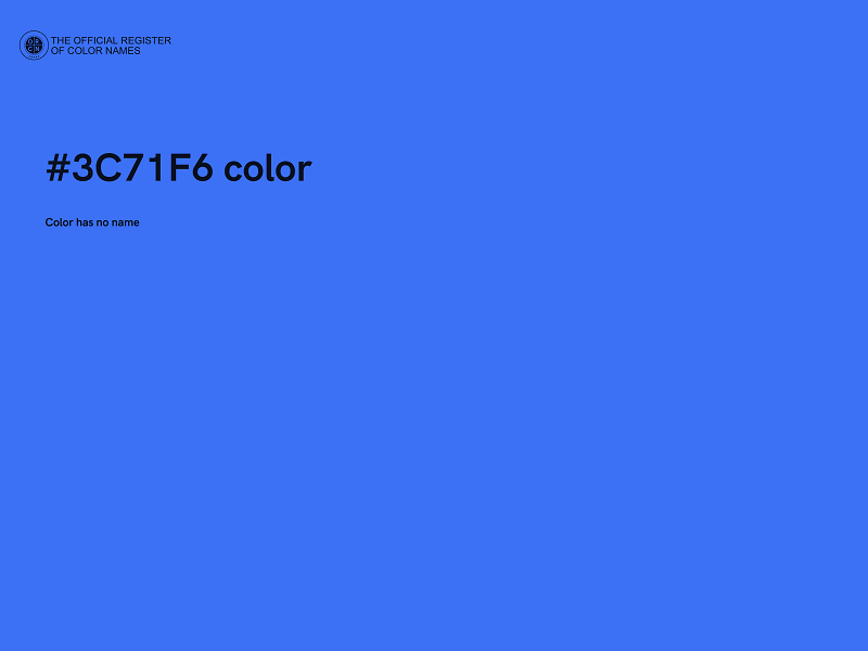 #3C71F6 color image