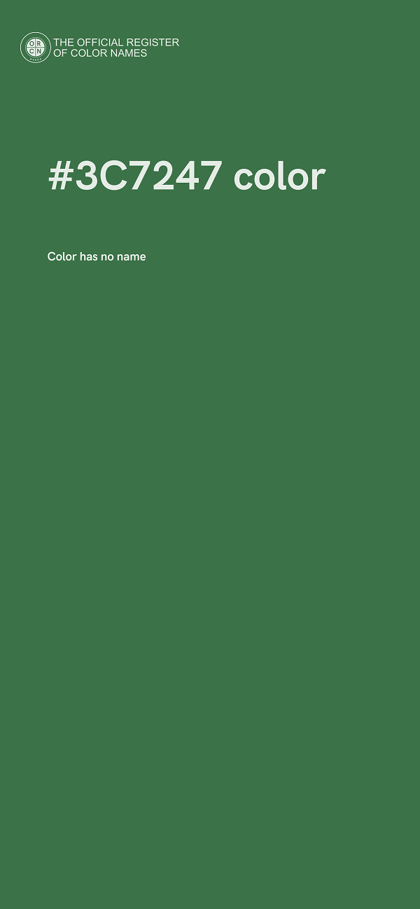 #3C7247 color image