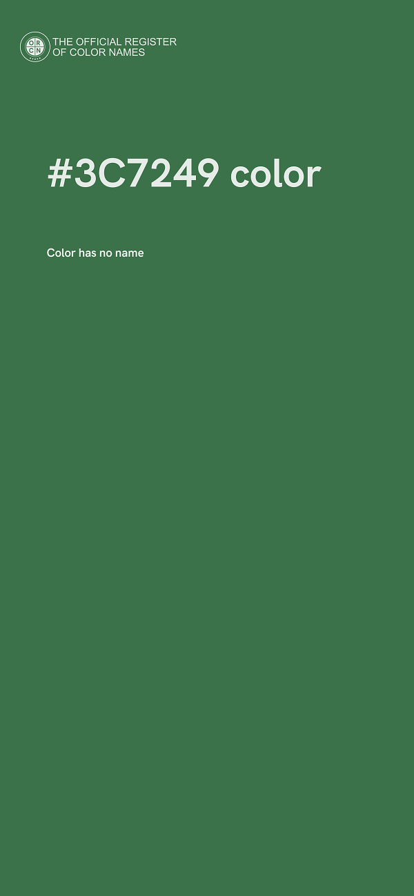 #3C7249 color image