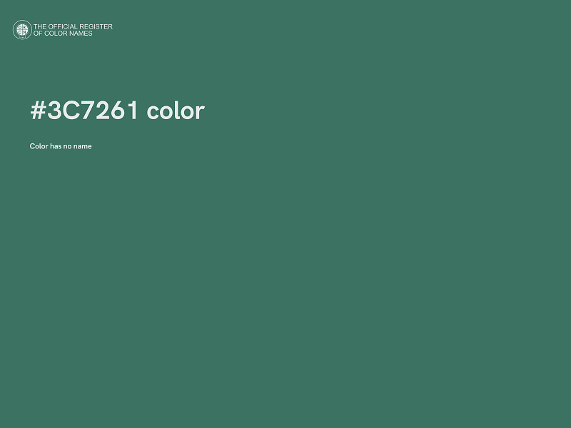 #3C7261 color image