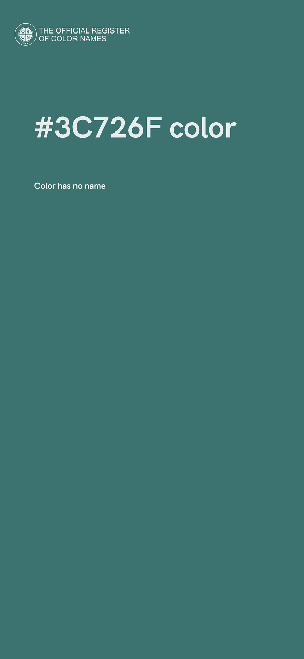 #3C726F color image