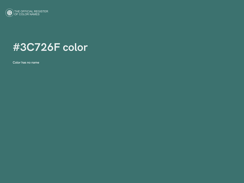#3C726F color image