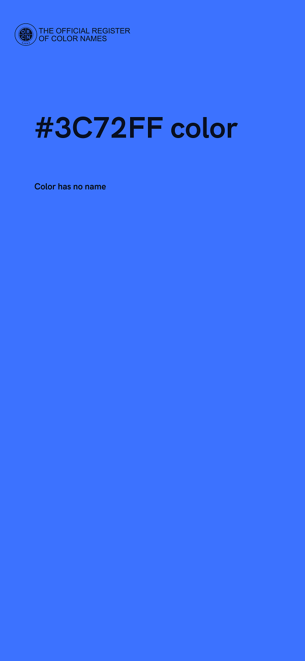 #3C72FF color image