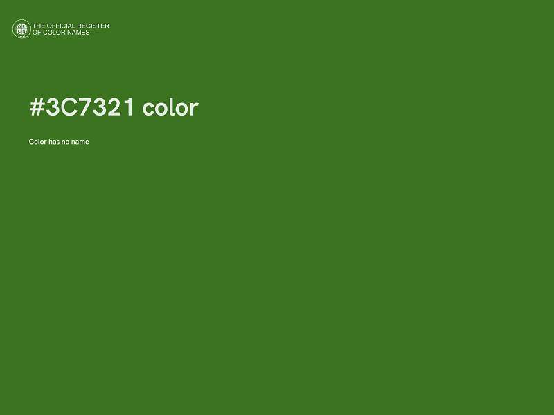 #3C7321 color image
