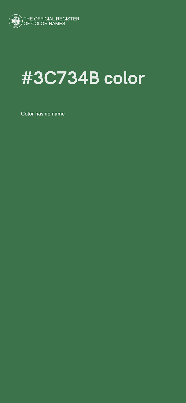 #3C734B color image