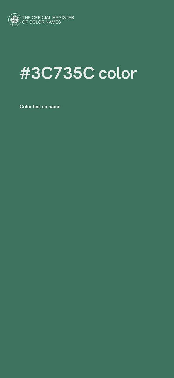 #3C735C color image