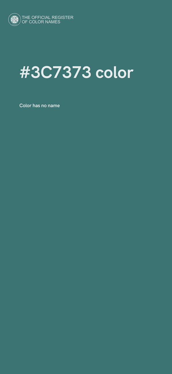 #3C7373 color image
