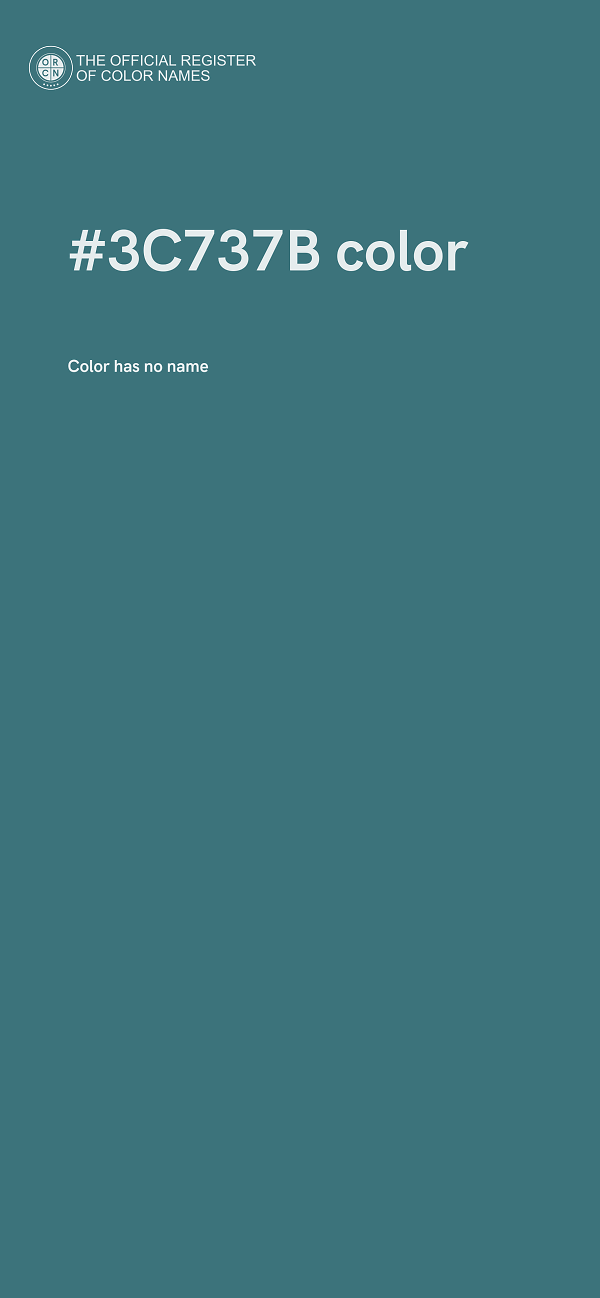 #3C737B color image