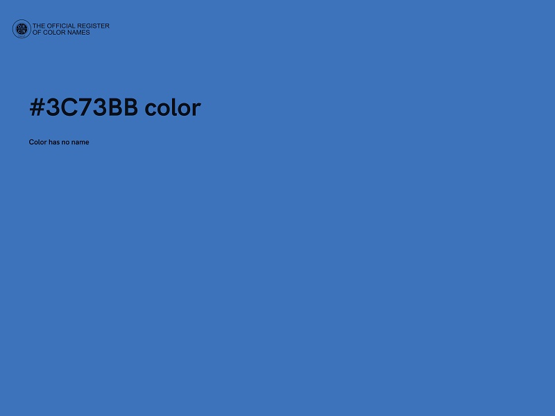 #3C73BB color image