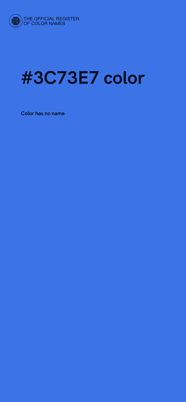 #3C73E7 color image