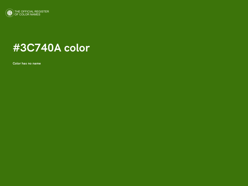#3C740A color image