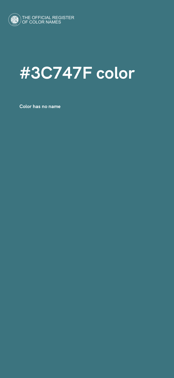 #3C747F color image