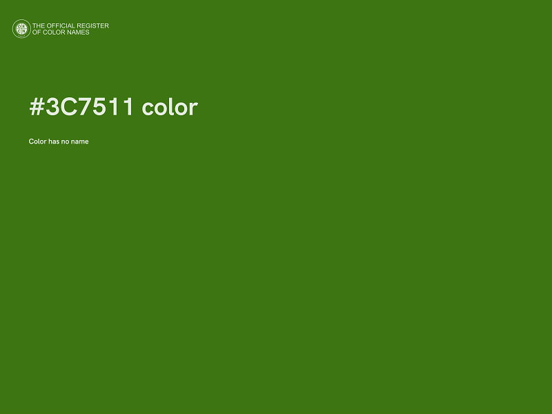 #3C7511 color image