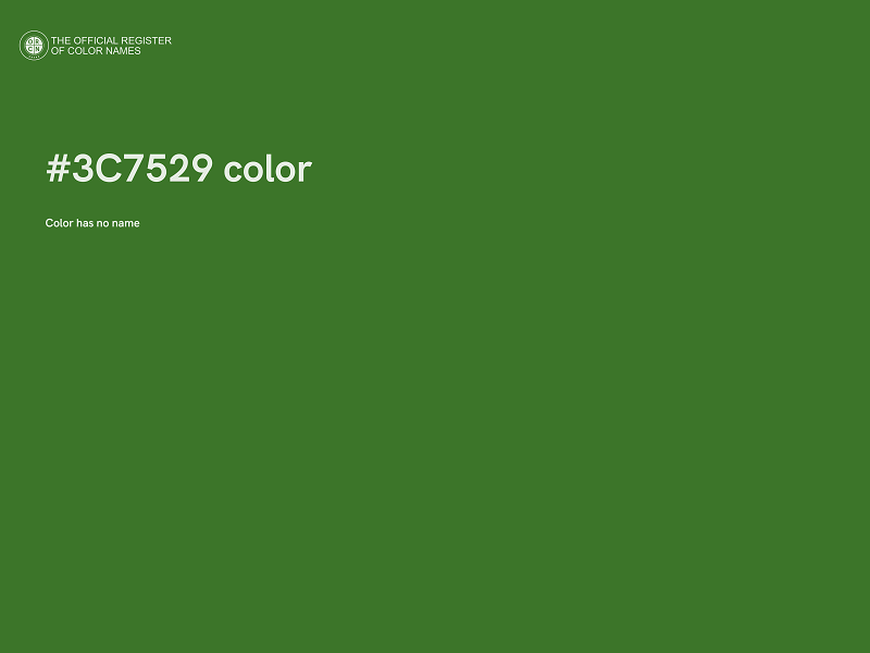 #3C7529 color image