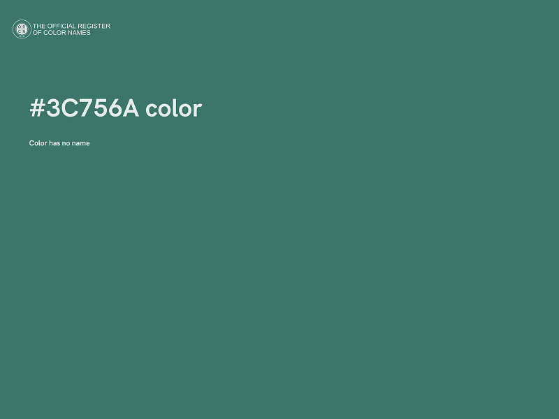 #3C756A color image