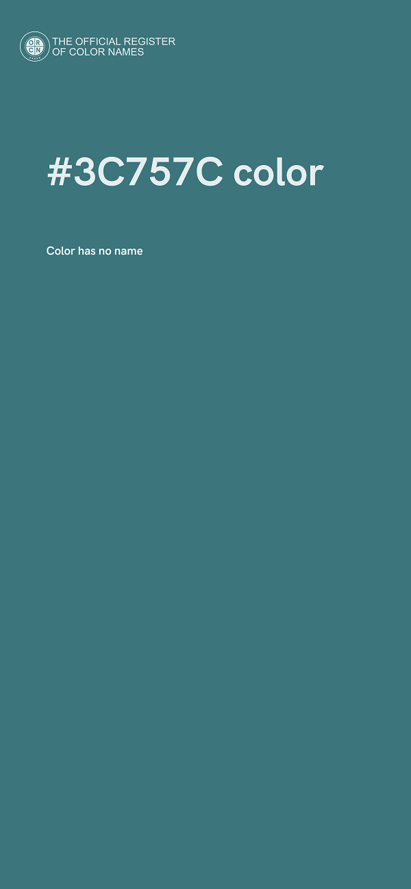 #3C757C color image
