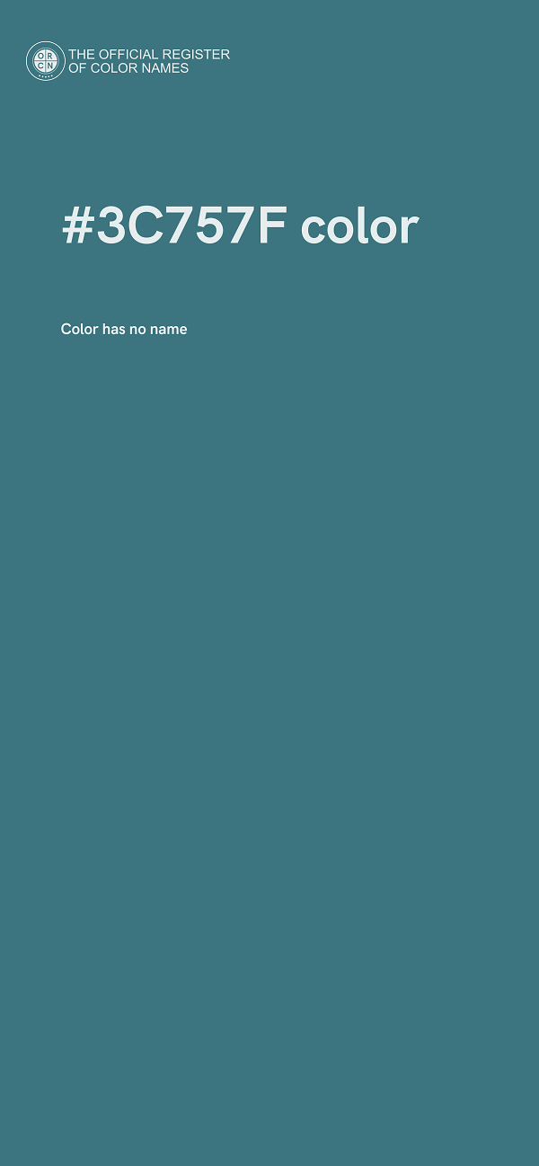 #3C757F color image