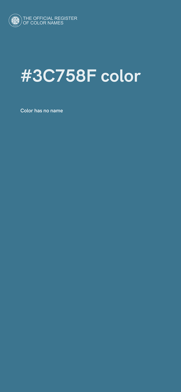 #3C758F color image