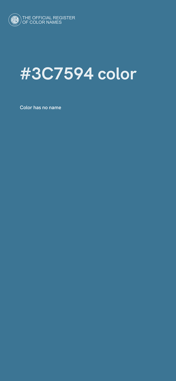 #3C7594 color image