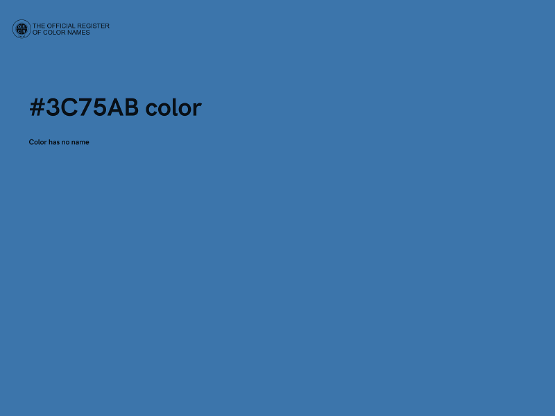#3C75AB color image