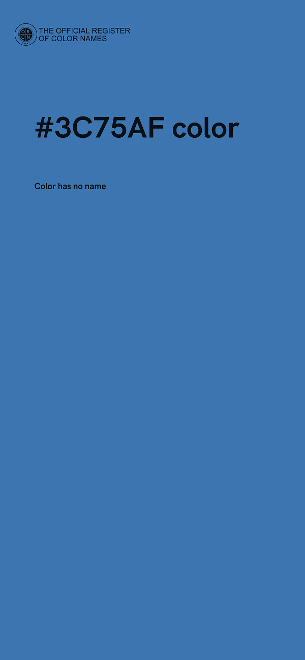 #3C75AF color image
