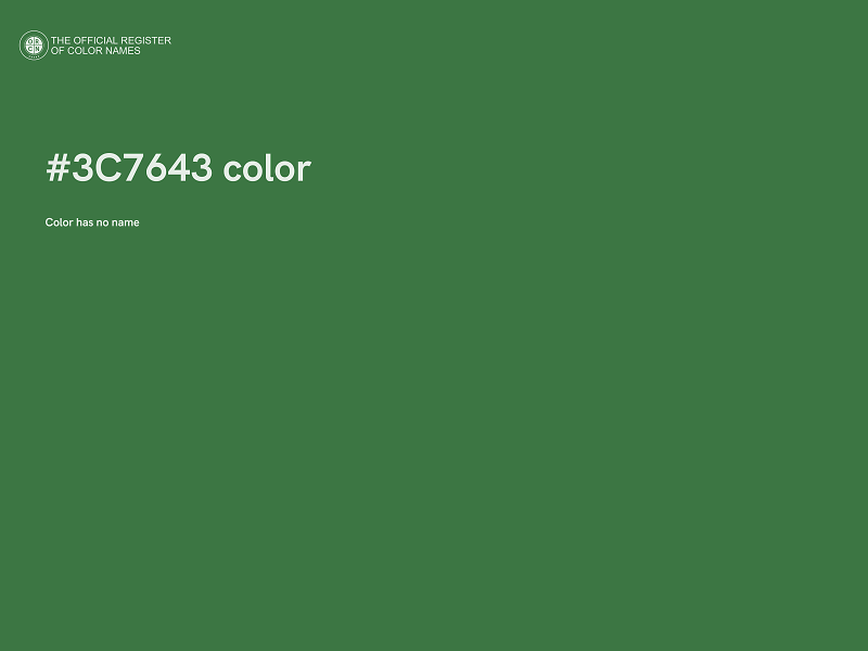 #3C7643 color image