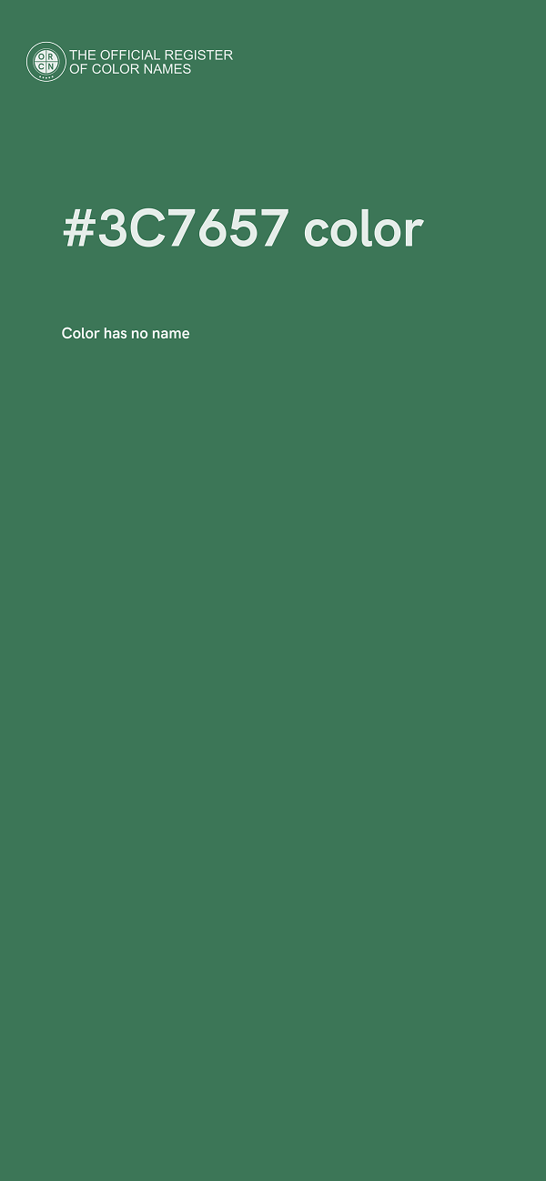 #3C7657 color image