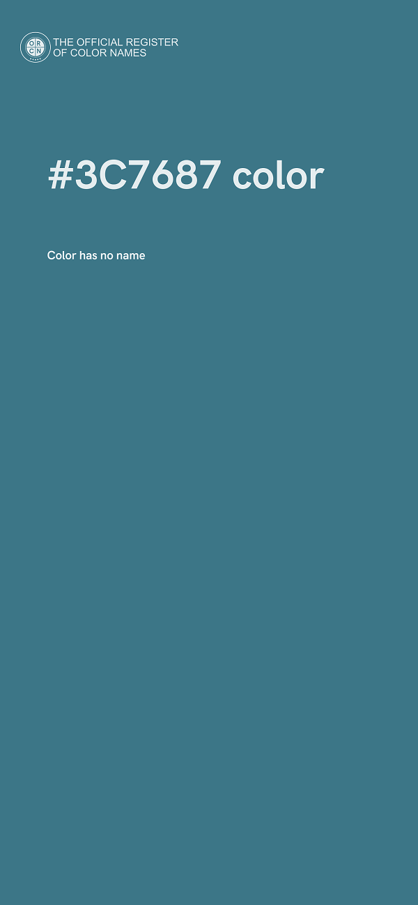 #3C7687 color image