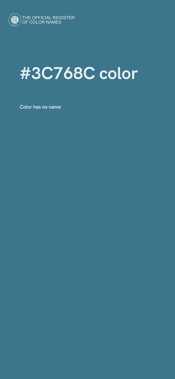 #3C768C color image
