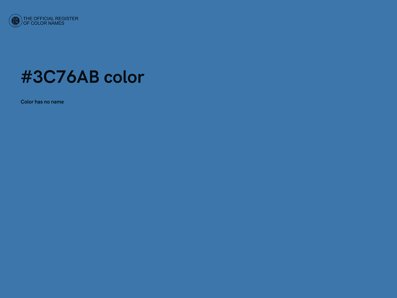 #3C76AB color image