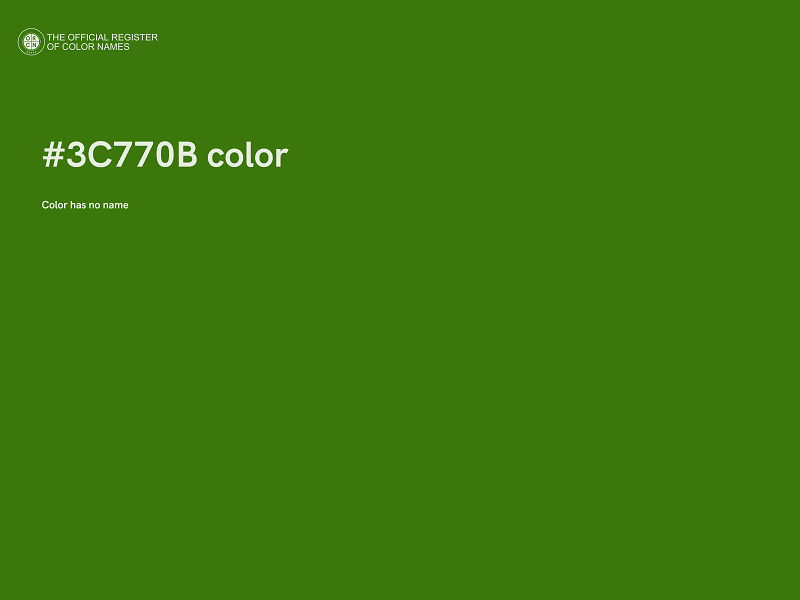 #3C770B color image