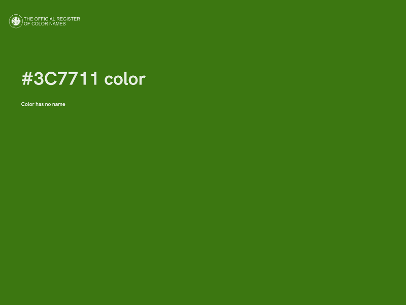 #3C7711 color image