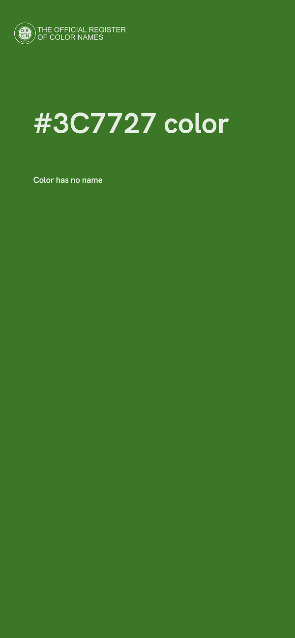 #3C7727 color image