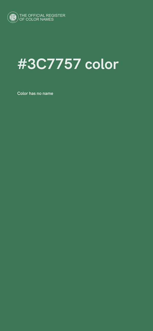 #3C7757 color image