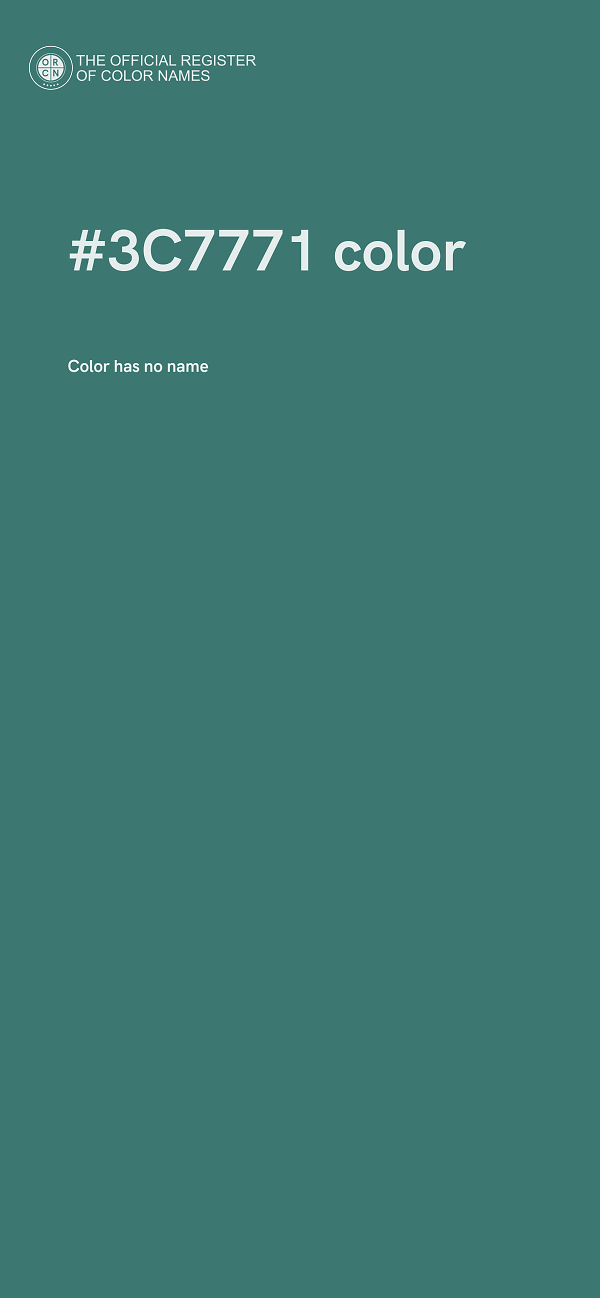 #3C7771 color image