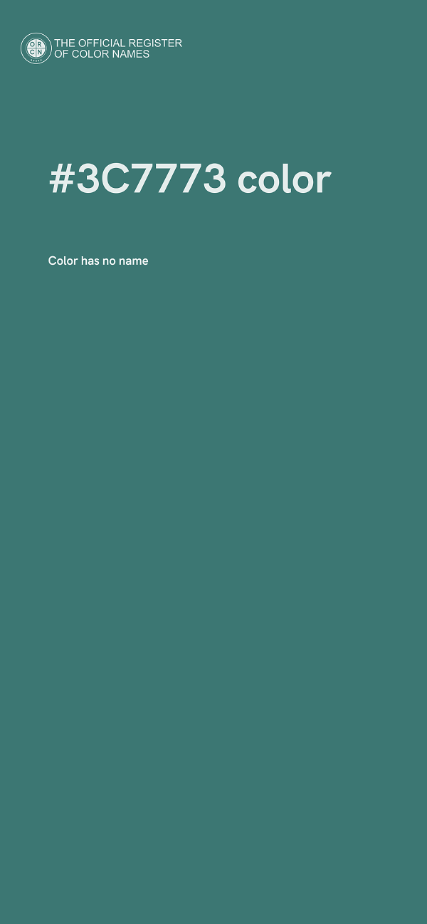 #3C7773 color image