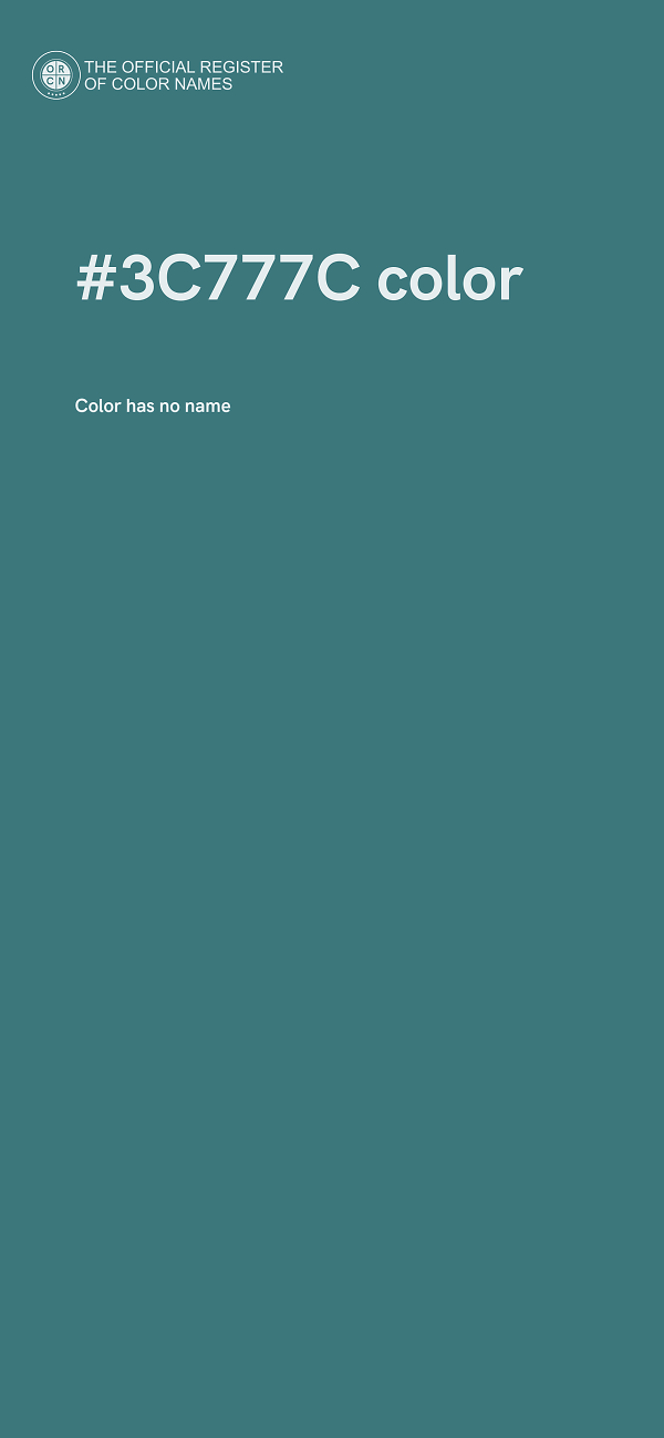 #3C777C color image