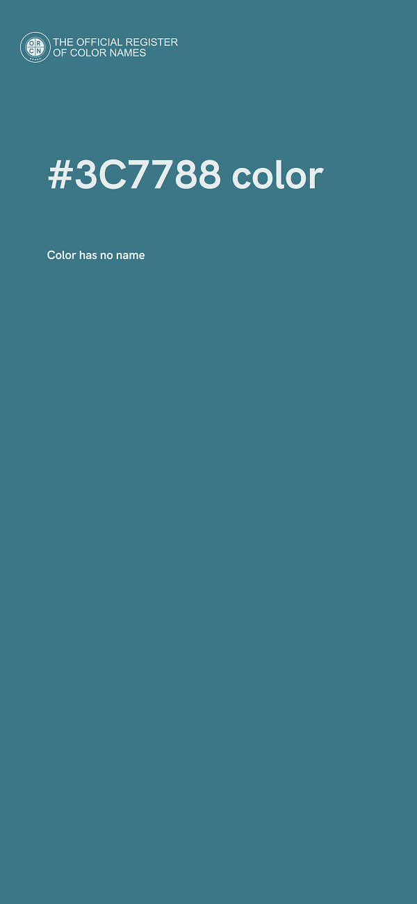 #3C7788 color image